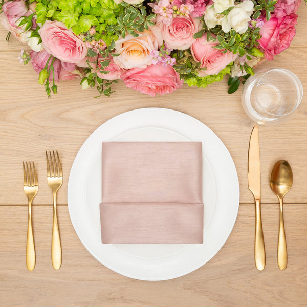 Shantung Satin Table Linens