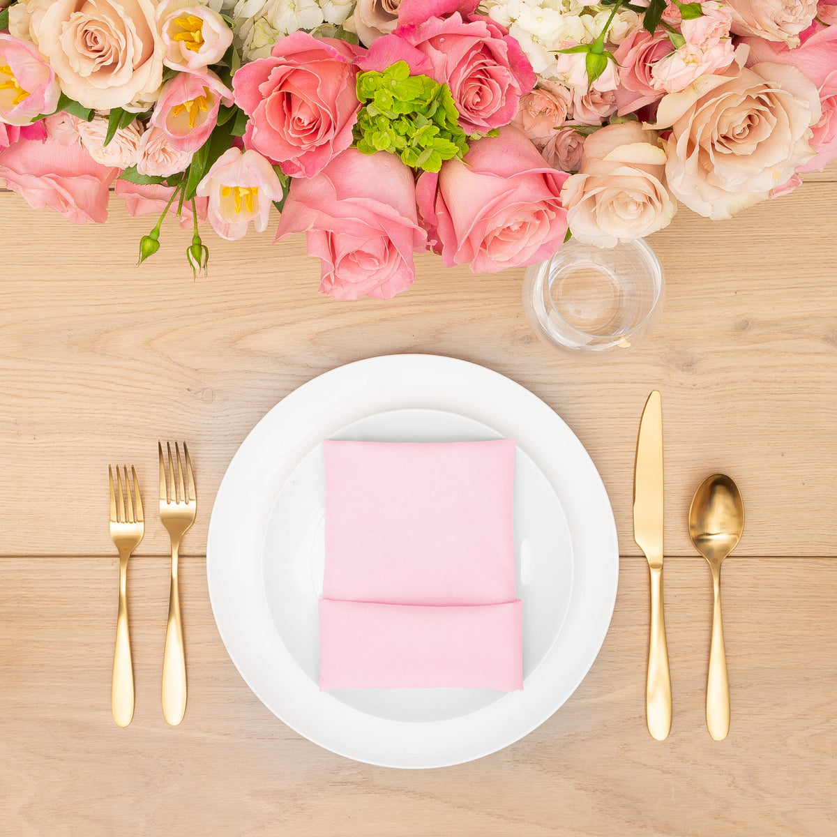 Polyester Linen Napkins - Pink