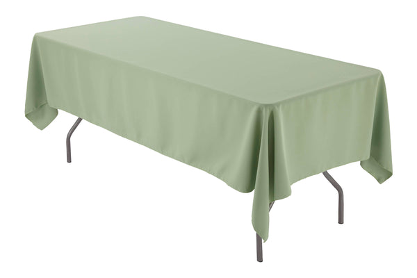 60 x 126 inch Rectangular Tablecloth Sage Polyester